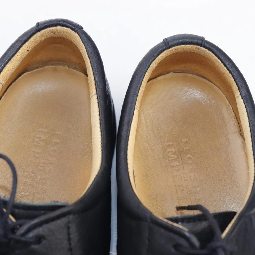 Florsheim Imperial Mens Barrington Oxfords Size 10.5 EEE WIDE Black Dress Shoes